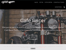 Tablet Screenshot of caferacerpasion.com